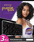 Outre Human Hair Blend Purple Pack 3PCS TWIST JADE SWIRL LONG (99J)