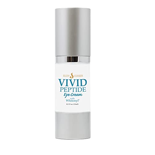 VIVID Peptide Eye Cream with Whitonyl for Dark Circles, Puffiness and Fine Lines - Brightens and Boosts Collagen for Firmness and Hydration