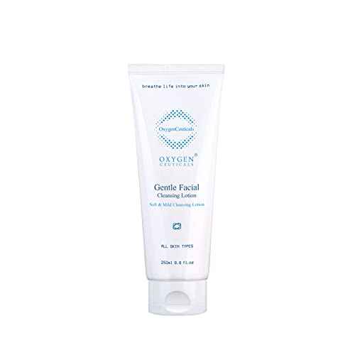 OxygenCeuticals Gentle Facial Cleansing Lotion ? Hydrating Cleanser for Sensitive & Dry Skin, Removes Makeup Residue & Impurities Without Greasy Feel, Enriched with Botanic Oils 8.8 fl.oz (250ml)