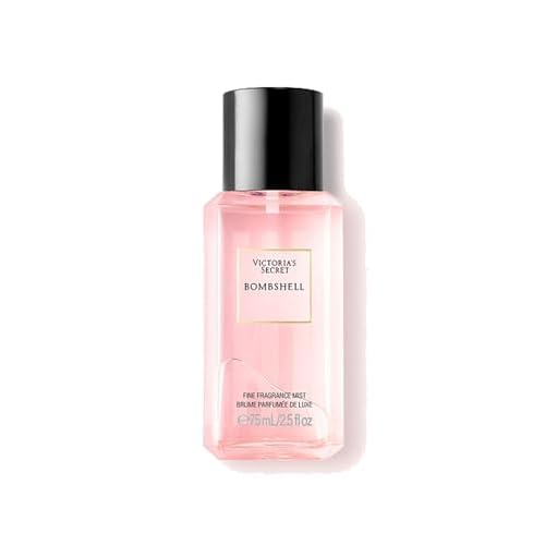 Victoria's Secret Bombshell Mini Fragrance Mist, Notes of Purple Passion Fruit, Shangri-La Peony & Vanilla Orchid, Travel Size Body Spray for Women (2.5 oz)