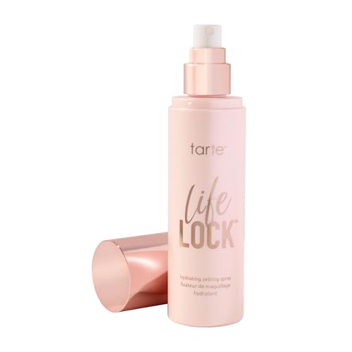tarte Life Lock Hydrating Setting Spray ? 10-in-1 Weightless Mist with Hyaluronic Acid to Hydrate & Lock Long-Lasting Makeup, Waterproof, Sweatproof & Transfer-Resistant, Vegan & Cruelty Free