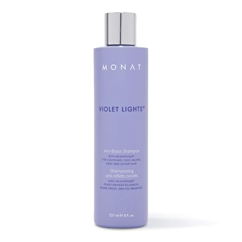 MONAT Violet Lights Anti-Brass Shampoo ? Subtly Illuminates Hair ? Advanced Toning Formula ? Vibrant & Manageable Results ? Gentle Cleansing for Radiant Locks ? Enriched with REJUVENIQE¢ç