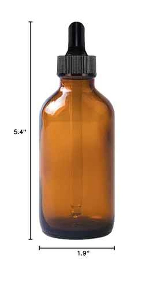 Easeen 48 Pack 4oz Amber Glass Dropper Bottles, Eye Dropper Bottles with Glass Droppers for Essential Oils, Perfumes(120ml, Amber)