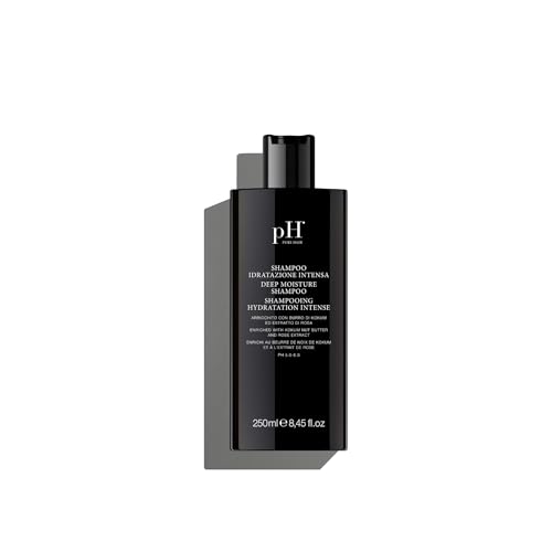 pH PURE HAIR Deep Moisture Shampoo - Sulfate-Free, Hydrating pH Balanced Shampoo for Dry, Damaged & Color-Treated Hair with Kokum Butter & Rose Extract - 8.45 oz