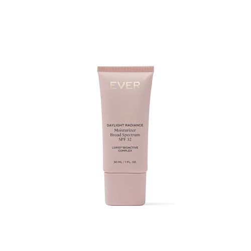 EVER Daylight Radiance Moisturizer SPF 32 ? Mineral Broad-Spectrum + Hydrating Coverage, Lightweight Glow Enhancer - Clear