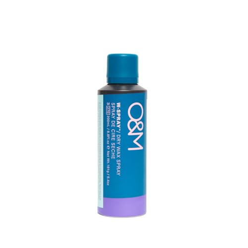 O&M W-Spray Dry Wax Spray for Women, Volumizing Hairspray Texture Mist, Flexible Hold Styling Product, Non-Greasy Finishing Wax, Dry Texturizer with Goji Avocado Lilly Pilly Extracts, 200ml