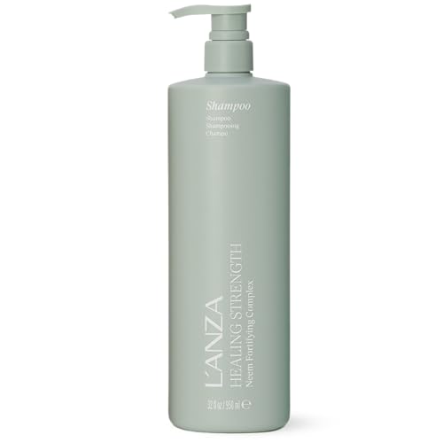 L'ANZA Healing Strength Shampoo For Dry, Damaged Hair, Daily Shampoo that Strengthens, Repairs Damage, Moisturizing, Boosts Shine, Gentle Cleanse, Color Safe Anti-Humidity, Sulfate Free