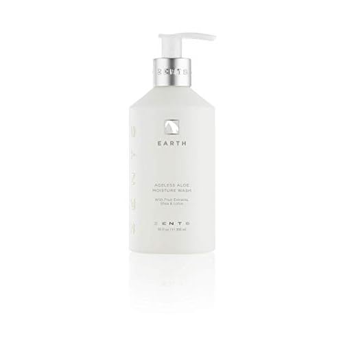 Zents Hand & Body Wash (Earth Fragrance) | Hydrating Anti-Aging Cleanser with Organic Shea Butter & Aloe for Dry Skin | Gentle & Nourishing | 10 fl oz