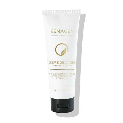 Zenagen Creme De La Zen Hydrating Cream | Anti Aging Repair Cream, Ultra Restorative Formula, 3.4 Fl Oz