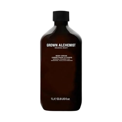 Grown Alchemist Body Cream REFILL: Mandarin, Rosemary Leaf. Nourishing Moisturizer Cream that Repairs and Balances Dry Skin (1L).
