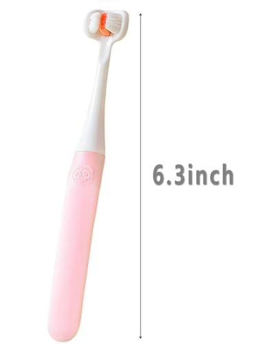 FOREVIVE Kids Toothbrush, Child Toothbrush,3 Sided Toothbrush Kids,Autism Toothbrush for Kids,Soft and Gentle for Complete Tooth and Gum Care,Toothbrush 2 Pack