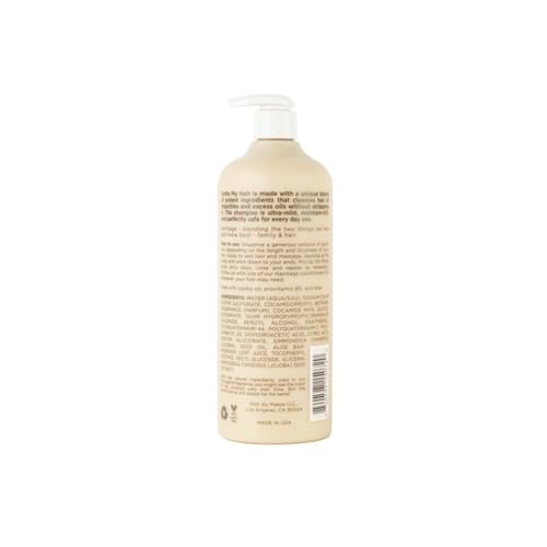 Hairitage Outta My Hair Gentle Daily Hydrating and Moisturizing Shampoo For Dry Hair with Jojoba Oil + Aloe Vera - Ultra-Mild + Moisture-Rich - Improves Dry, Brittle Strands, 21 fl. oz.