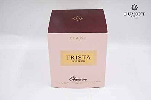 Dumont TRISTA OBSESSION POUR FEMME - Eau De Parfum - 3.4oz - Luxury Perfume for Women & Girls - Floral, Fruity, Musk & Feminine Fragrance -Long Lasting Cologne Mist & Body Spray - for Her
