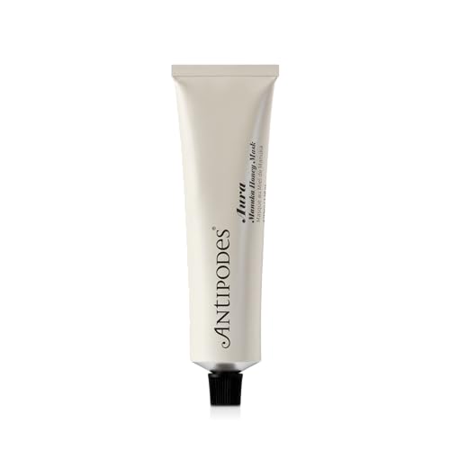 ANTIPODES Aura Manuka Honey Mask, Hydrating Face Mask Targets Blemishes & Breakouts with Manuka Honey Superfood, Maskne Treatment for Oily Skin, Dry Skin & Blemish Prone - 75ml, 2.5fl. Oz