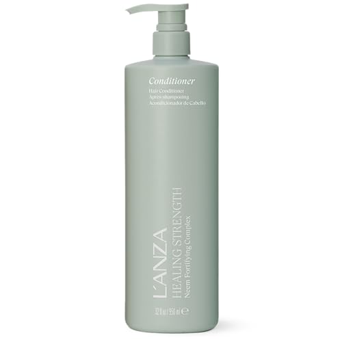 L'ANZA Healing Strength Conditioner, Anti Aging Daily Conditioner, Strengthens & Repairs Damaged Hair, Moisturizes, Detangles, Adds Shine, Color Safe, Anti-Humidity, Sulfate Free