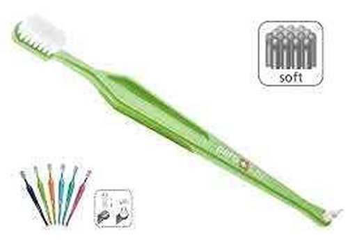 Paro S39 Toothbrush | Extra Sensitive Toothbrush with Soft Bristles | Exchangeable Inter Space F | 5 Rows, 39 Tuft (6 Pack Multi Color)