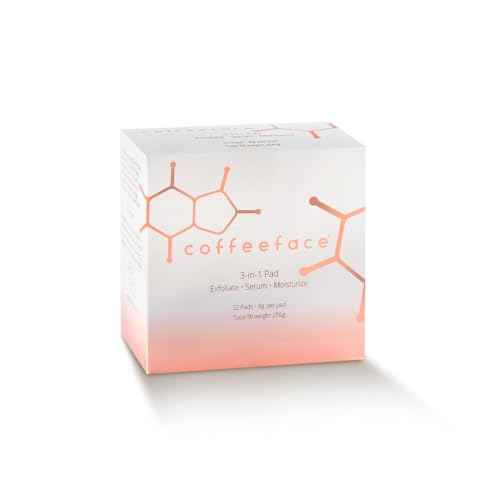 Coffeeface Anti-Aging Moisture Pads with Exfoliation, 32 count