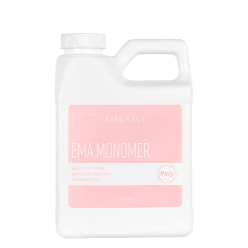 Kiara Sky EMA Liquid Monomer 16 oz and #16 Kolinsky Acrylic Brush Starter Set