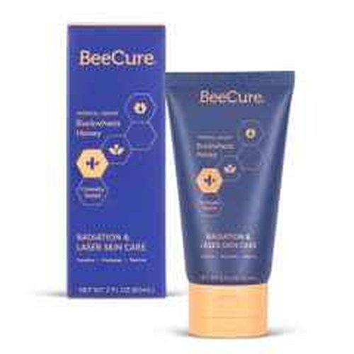 BeeCure Radiation Relief & Laser Burn Cream, 2 Fl Oz, Post-Procedure Care with Buckwheat Honey, Helps Calm Skin after Aesthetic Procedures & Sunburn, Clinically Tested Safe for Sensitive Skin