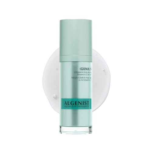 Algenist GENIUS Ultimate Anti-Aging Vitamin C+ Serum - Vegan Serum with Alguronic Acid & Microalgae Oil for Radiant Skin - Non-Comedogenic & Hypoallergenic Skincare (1 oz)