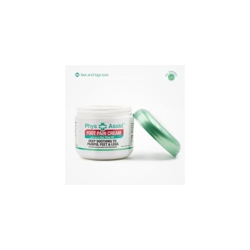 PhysAssist Foot Pain Cream Combo 4 oz jar + 1.5 oz, Soothing Relief for Feet and Legs, Fast Absorbing Formula, Contains Natural Ingredients & Botanicals