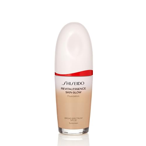 Shiseido RevitalEssence Skin Glow Foundation SPF 30 - Buildable, Medium Coverage - 24-HR Hydration & 12-HR Wear - Transfer, Crease & Fade Resistant - Non-Comedogenic - All Skin Types