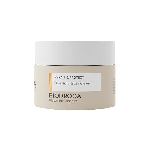 Biodroga Bioscience Institute Repair & Protect Overnight Repair Cream Night Cream 50 ml - Anti-Age Moisturiser for Firm Skin, Line Reduction & Energy Boost with Black Forest Complex