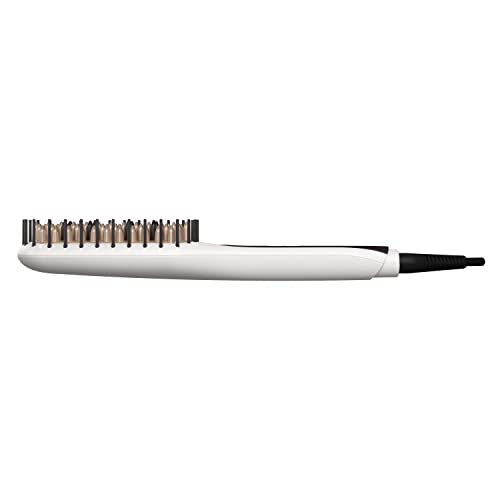 Remington Shine Therapy Hair Straightener Thermal Brush - Ceramic Infusion Technology, Argan Oil & Keratin Infused, One Pass Hair Straightener Brush with 7 Precision Heat Settings, Cool Tip Bristles