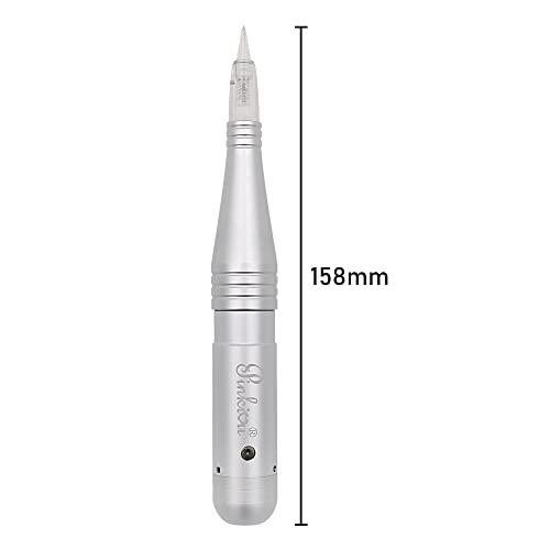Pinkiou Permanent Makeup Machine MicroPigmentation Pen Hair Stroked Eyebrow Professional Microblading Pen Machine For EyeBrow Eyeline Lip Brow Lamination£¨Silver£©