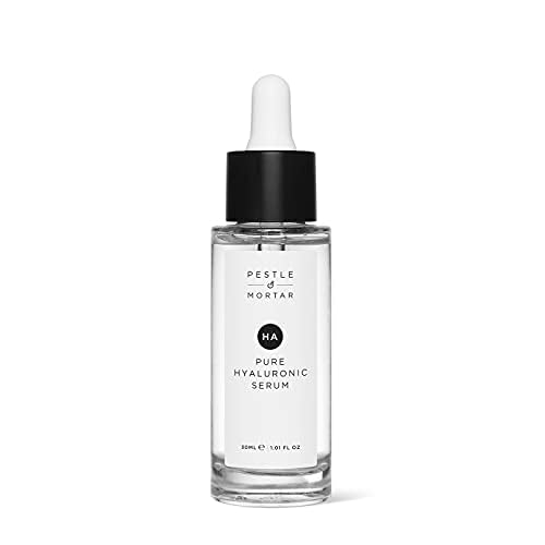 Pestle & Mortar 2% Pure Hyaluronic Acid Serum for Face, with Vitamin B5, Anti-Ageing, Hydrating Facial Moisturizer ? Deep Hydration and Fragrance Free 30ml/1 oz