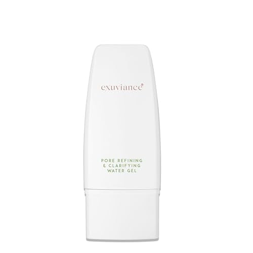 EXUVIANCE Pore Refining & Clarifying Water Gel, Mattifying Face Moisturizer for Oily and Acne-Prone Skin with Salicylic Acid, AHA/PHA Blend, Mandelic Acid, Non-comedogenic, Mineral oils-free, 1.7 oz