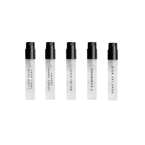 Dime Beauty Perfume Sampler, Hypoallergenic, Clean Perfumes, Eau de Toilette For Women (Set of 5, 2 ml)