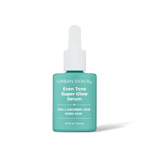 Even Tone Super Glow Serum, USRx®, Anti-Aging Serum Brightens, Firms, and Smoothes to Improve the Appearance of Wrinkles, Sun Damage, and Dark Spots, with 10% Vitamin C and Key Ingredients, 0.5 Fl Oz