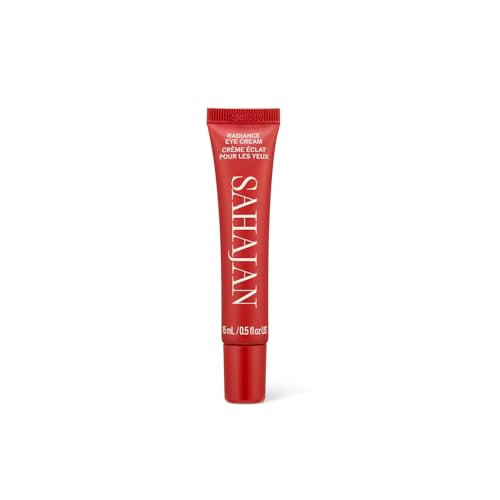 Sahajan Radiance Eye Cream with Niacinamide, Vitamin C + Adaptogens | Ayurvedic Clean Brightening Daily Eye Cream | All Skin Types | Best For Dark Circles, Firming, De-Puff, Soften, Smooth | 0.5 fl oz