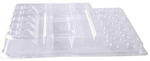 One Tattoo World Premium Quality Disposable Plastic Ink Hold Tray 25pcs Set to Hold Different Inks Together for Your Paint or Tattoo Project, OTW-INKHT25