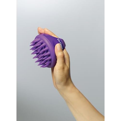 Dr. Groot Premium Scalp Cleansing Brush, Hair Scalp Massager, Scalp Scrubber with Soft Silicone Bristles, Hair Shampoo Brush for Scalp Exfoliation, Wet Dry Hair Brush for Scalp Care
