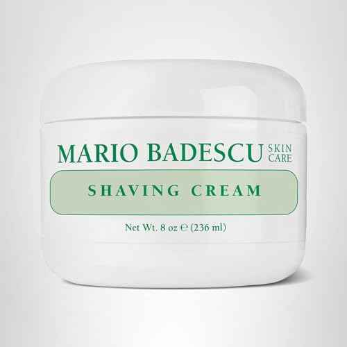 Mario Badescu Shaving Cream for Women and Men - Classic, Unisex Non-Foaming Shave Cream Formula Infused with Lavender Oil and Vitamin E - Helps Prep, Protect and Moisturize for a Closer Shave, 8 Oz
