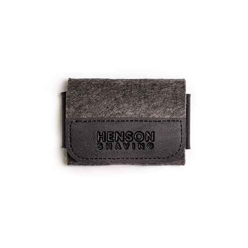 The Henson Shaving Razor Case - Vegan Leather and Merino Wool