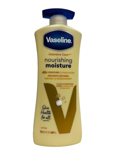 Vaseline Intensive Care Essential Healing Body Lotion, Moisturize Dry Skin, Proven Effective Healing Skin Care, Noticeably Healthier Looking Skin, 20.3 oz Pump Bottle