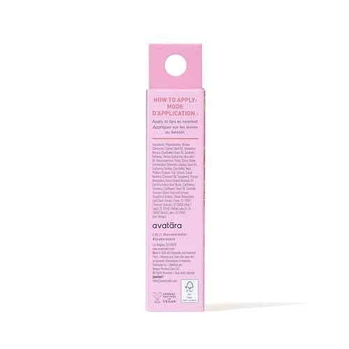 Avatara Guava Glow Tinted Lip Jelly, Hydrating Lip Gloss Treatment with Vitamin-Rich Botanicals, Pale Pink Tint, Vegan & Cruelty-Free, Soothes & Softens Dry Lips, 15mL/0.15 Fl Oz