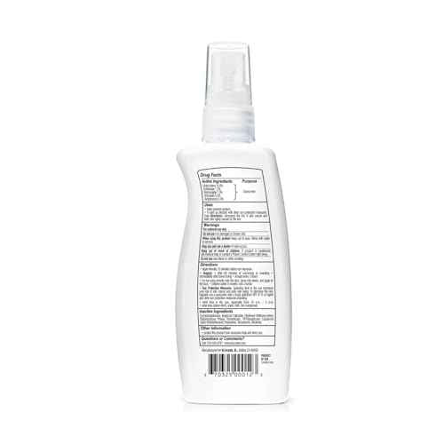 BU SPF 50 Sunscreen Spray for Face and Body, Fragrance Free, Clear Non Aeorsol, Non Greasy and Water Resistant (2-pack)