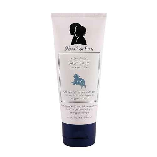Noodle & Boo Baby Balm For Face And Body, Hypoallergenic And Natural Baby Skin Care With Organic Calendula For Sensitive Skin, Pediatrician And Dermatologist-Tested