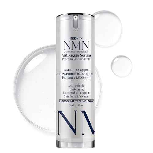NMN Radiance Renewal Serum - Professional Grade Skincare with NMN 70,000PPM, Resveratrol & Exosome Complex (1.01 fl oz)