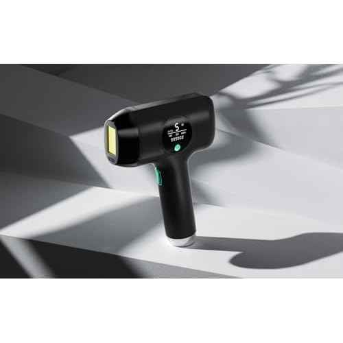 IPL Hair Removal Device for Women and Men, Hair Removal with Ice-Cooling, 5 Energy Levels, Home Use for Body & Face