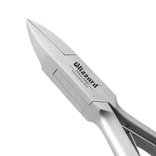 Ingrown Nail Clippers for Men with Ingrown Toenails ? Blizzard Podiatrist Toenail Clipper Set German Forged ? 5 inch Professional Nail Cutter ? Straight Head Podiatry Nipper Nail Kit - Hospital Grade