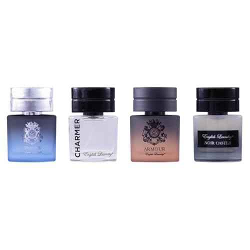 English Laundry Men's 20ml Coffret Collection, Throne, Armour, Noir Castle, Charmed EDP