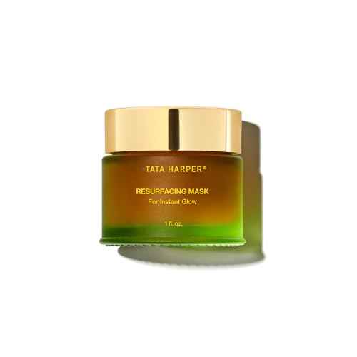 Tata Harper Resurfacing Mask, Instant Glow Face Mask, Gentle Exfoliating Face Mask, Enzyme Mask, Natural Skincare, 30ml