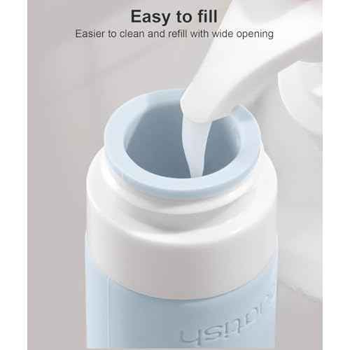 Quatish Travel Bottles for Toiletries 6 Pack, Original Patented Leakproof 3 oz Tsa Approved Travel Size Containers, BPA Free Silicone Shampoo and Conditioner Bottles, Camping Essentials, Black