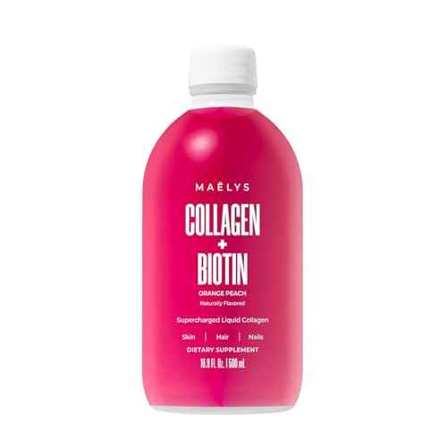 MA?LYS Super Charged Liquid Collagen for Women - Collagen Peptides Supplement with Biotin for Hair, Skin and Nails - Liquid Hydrolyzed Collagen Peptides