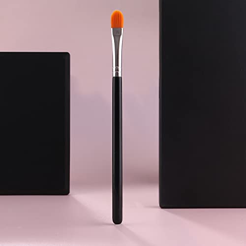 Flat Concealer brush Brow Brush Black Single Brushes Eye Shadow Primer Applicator Brush for Blending, Small Makeup Brush Concealer Brush Eyeshadow brush